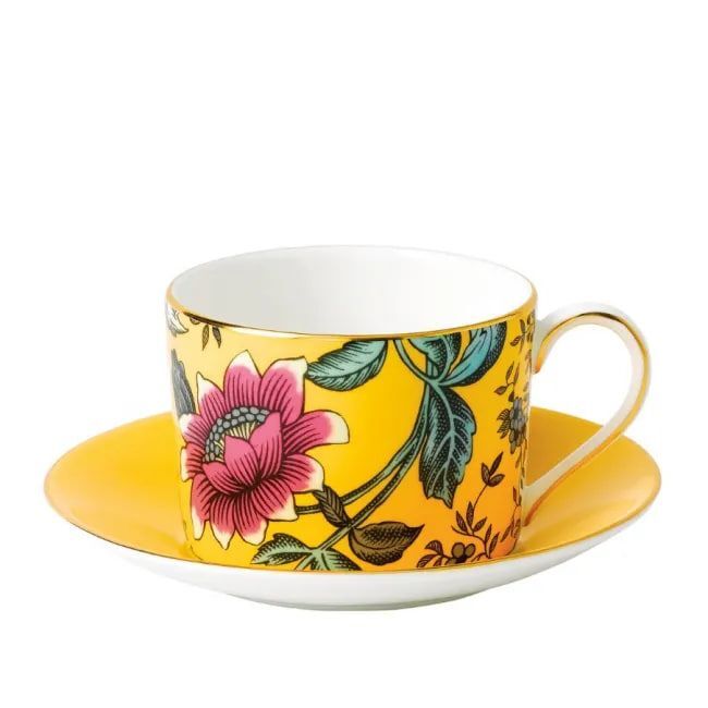 Чашка с блюдцем Wedgwood Wonderlust 150 мл Yellow Tonquin