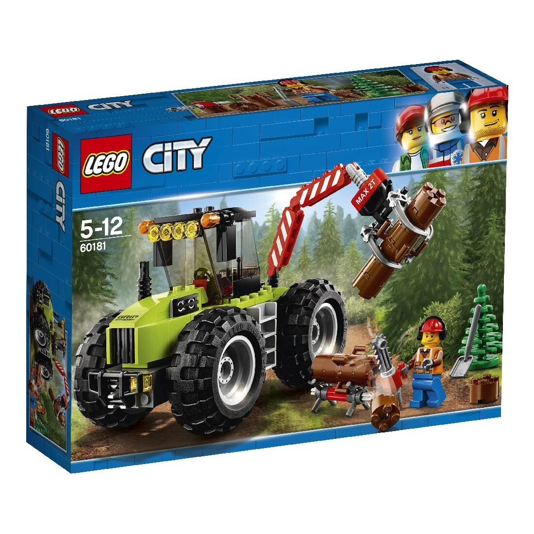 Конструктор LEGO CITY 60181 Лесной трактор