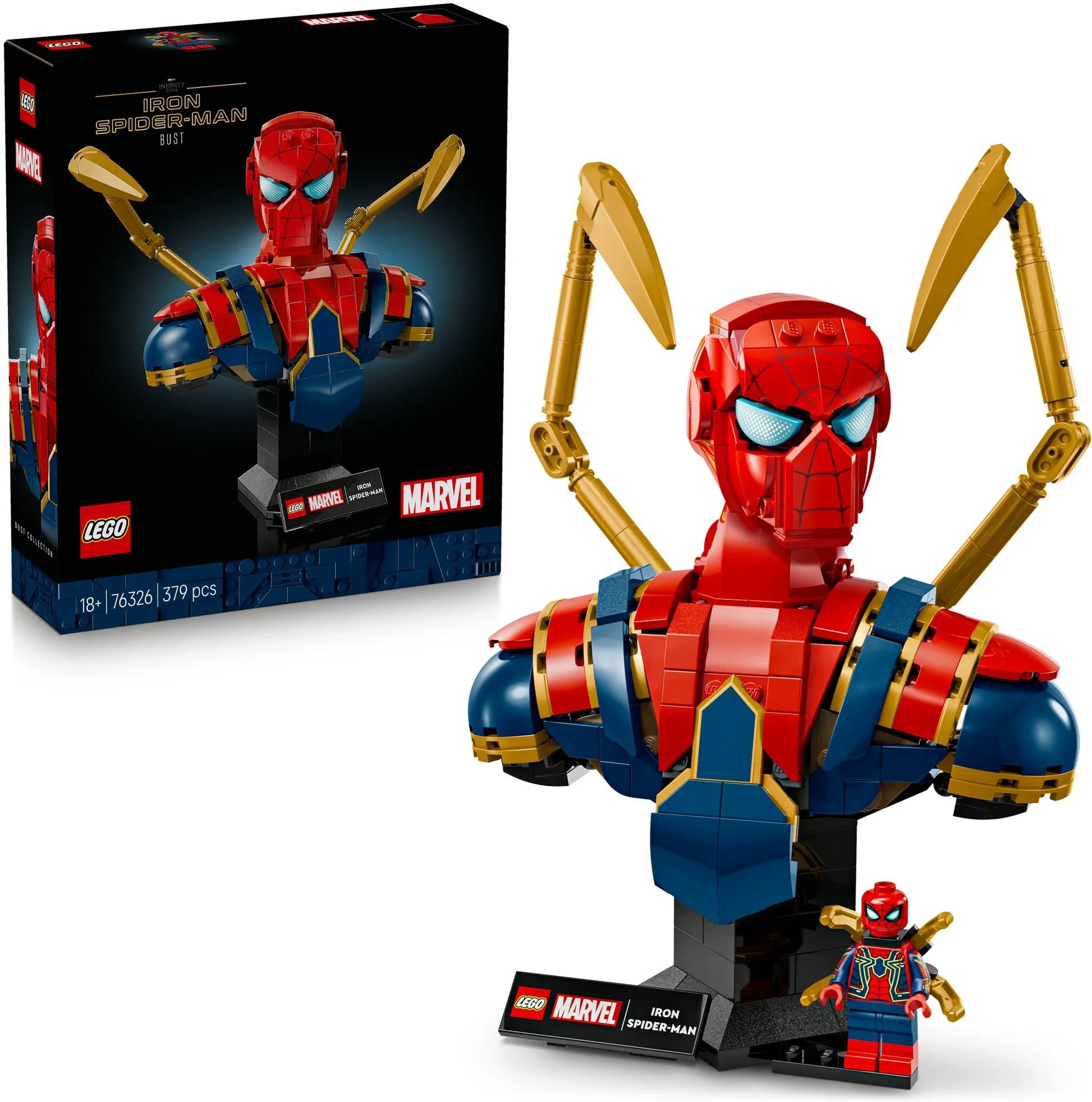 Конструктор LEGO Marvel 76326 Бюст Железного паука