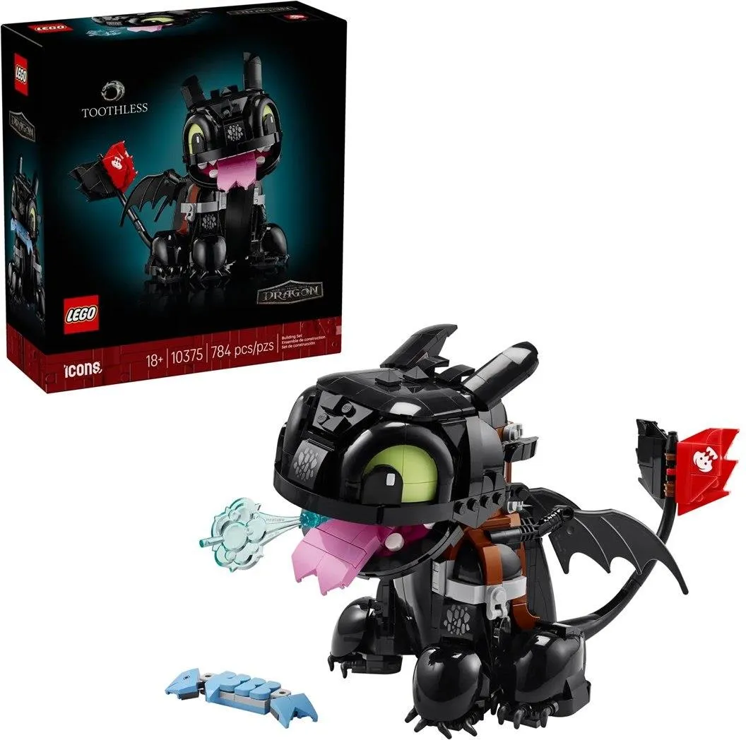 Конструктор LEGO Icons 10375 Как приручить дракона: Беззубик