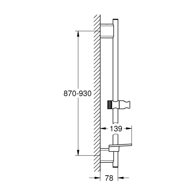 Душевая штанга Grohe Warm Sunset 26603Dl0