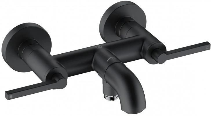 Смеситель для ванны и душа Kludi Nova Fonte Puristic 205403915, матовый черный