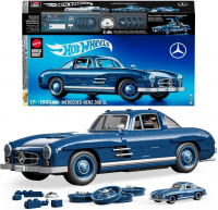Hot Wheels Premium Series Mercedes-Benz 300 SL, набор блоков Mattel Brick Shop (HWW25)