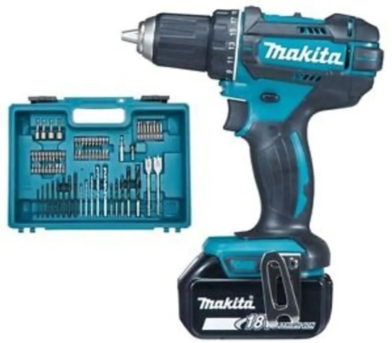 Ударная дрель Makita DDF482RFE 18V LXT с АКБ 2x3,0 Ah и ЗУ