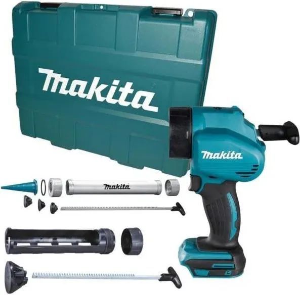 Картриджный пистолет для клея и силикона Makita DCG180ZXK 18V 300 мл и 600 мл, 5000 Н, 5 скоростей без АКБ и ЗУ
