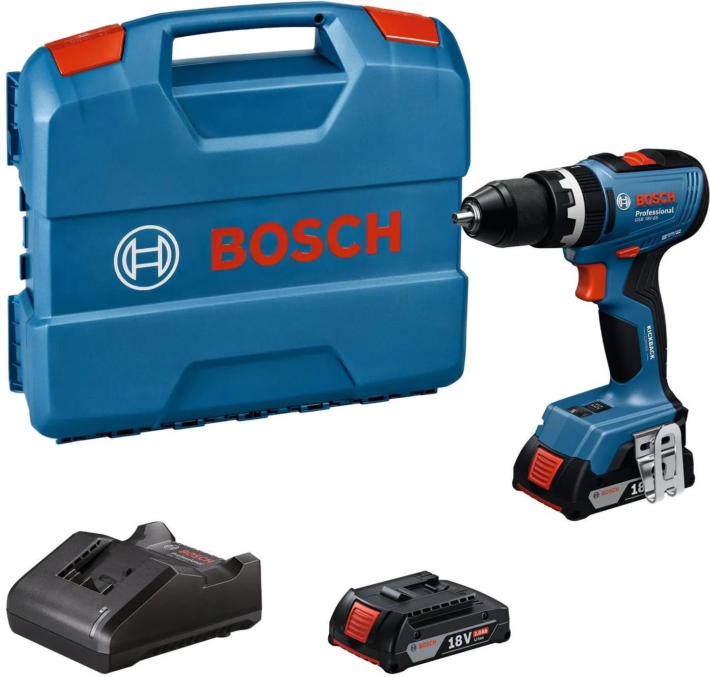 Аккумуляторная дрель-шуруповерт Bosch GSB 18V-65 Professional 06019N3100