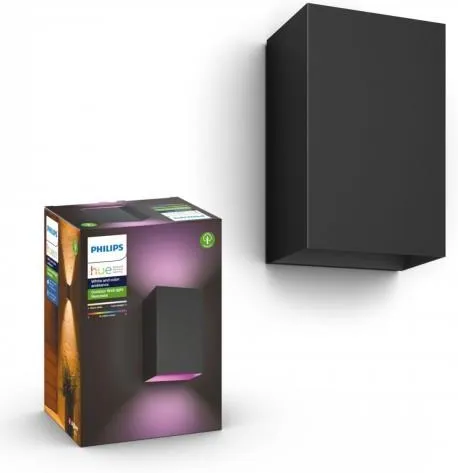 Уличный настенный светильник PHILIPS Hue Resonate White and Color Ambiance черный 8718696174388