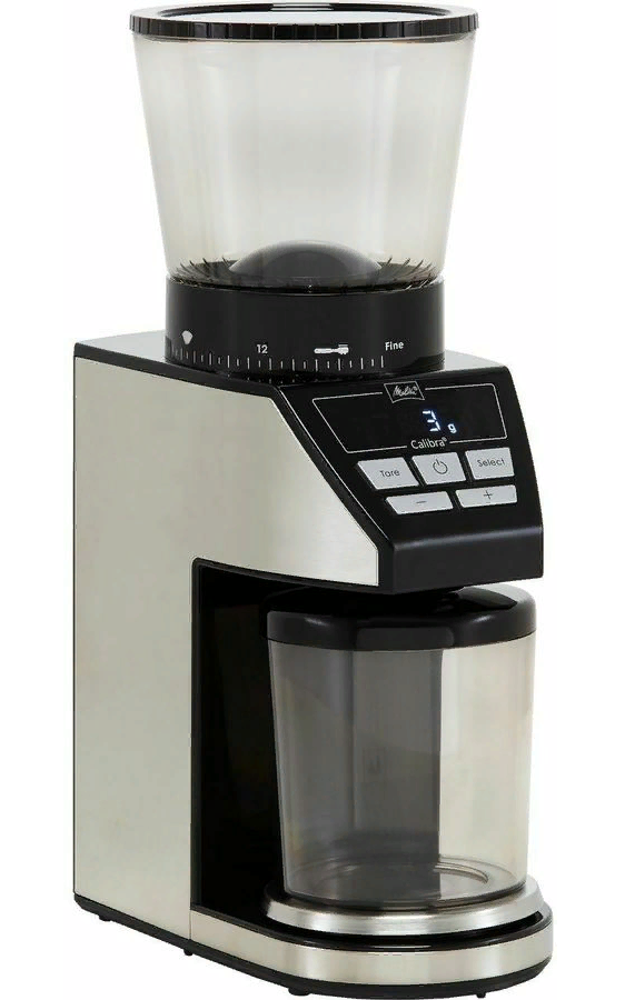Кофемолка Melitta Calibra 1027-01, чёрно-серебристый