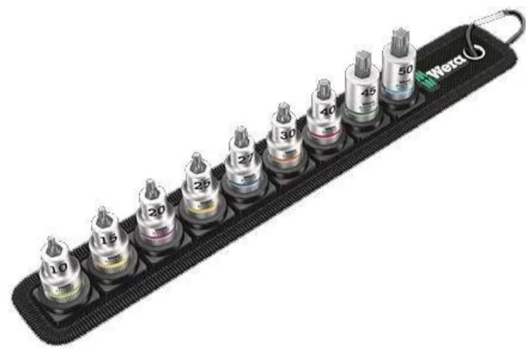 Набор Торцевых Бит Wera Zyklop 3/8 Torx Hf С Функцией Удержания (5003972001)