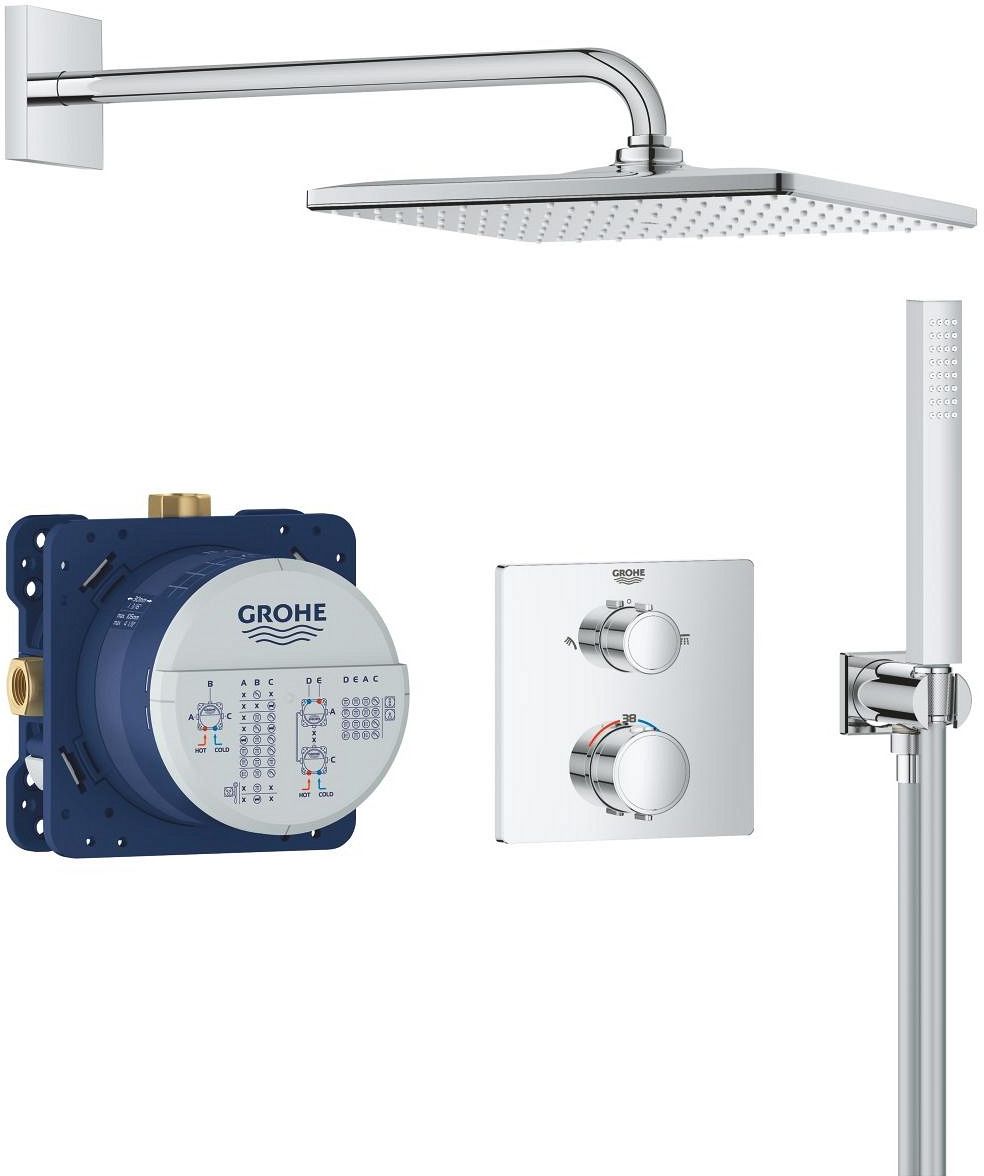 Душевой комплект Grohe Precision Vitalio Rain Mono 310 Cube Shower Set 34881000