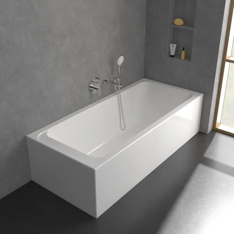 Смеситель для ванны и душа Villeroy&Boch O.Novo складной хром (TVS10435300061)