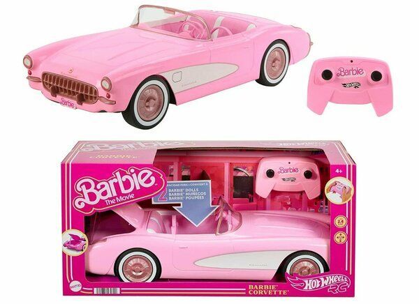 Радиоуправляемая машина Hot Wheels Barbie Corvette Remote Control Corvette (HPW40)194735170890