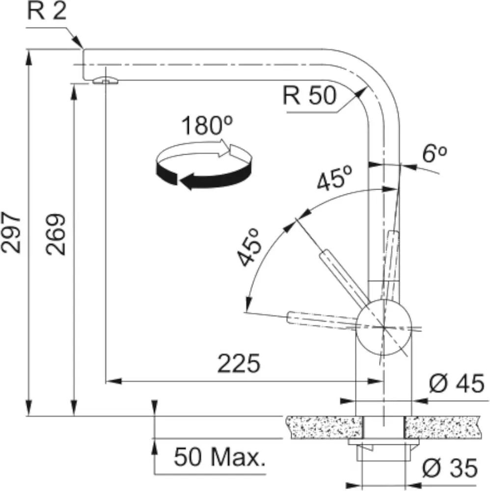 Кухонный кран Franke Atlas Neo 115.0681.241, золото