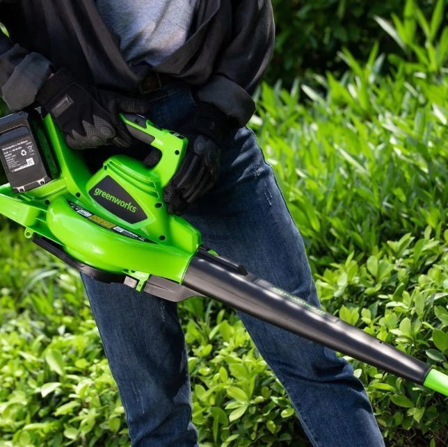 Аккумуляторный садовый пылесос Greenworks 24V GD24X2BV BRUSHLESS (без аккумулятора и зарядного устройства)
