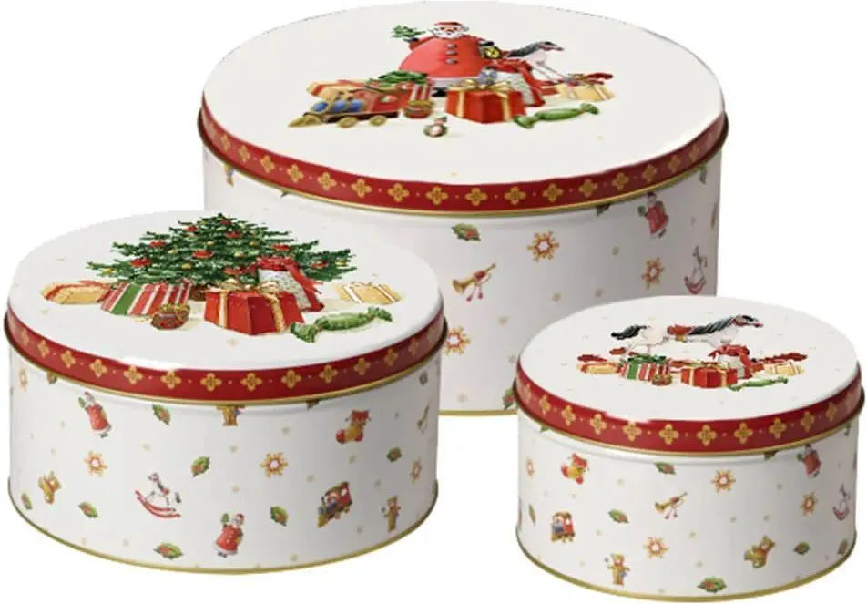Набор банок для печенья Villeroy & Boch Winter Collage Accessories 3 предмета 35-9391-0089