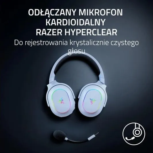 Беспроводные наушники Razer Barracuda X Chroma On-Ear, белые