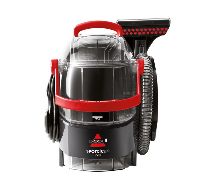Портативный моющий пылесос BISSELL SpotClean Pro 1558N, чёрно-красный