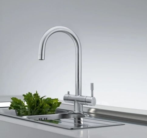Кухонный кран Franke Eos Clear Water 120.0179.979, нержавеющая сталь