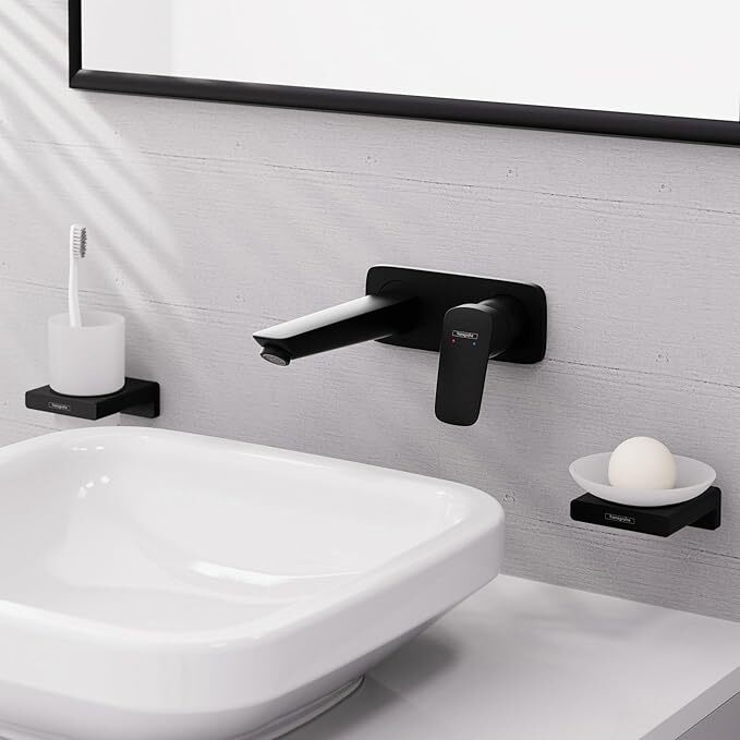 Смеситель для раковины Hansgrohe Logis 19.5 см 71220670 матовый черный