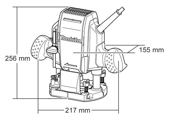 Фрезер Makita RP0900J проводной 900 Вт