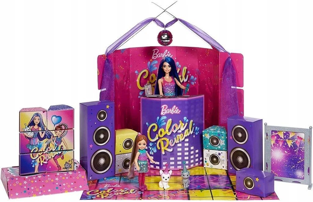 Кукла Барби Большой набор для вечеринки Barbie Color Reveal GXJ88