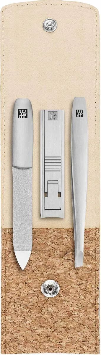 Маникюрный набор из 3 предметов в пробковом футляре Zwilling Twinox 97690-016-3