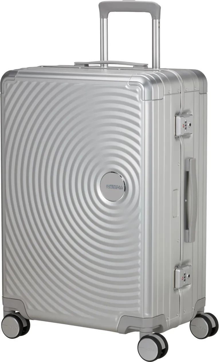 American Tourister Soundbox Alu 68 см Чемодан серебристый 73л