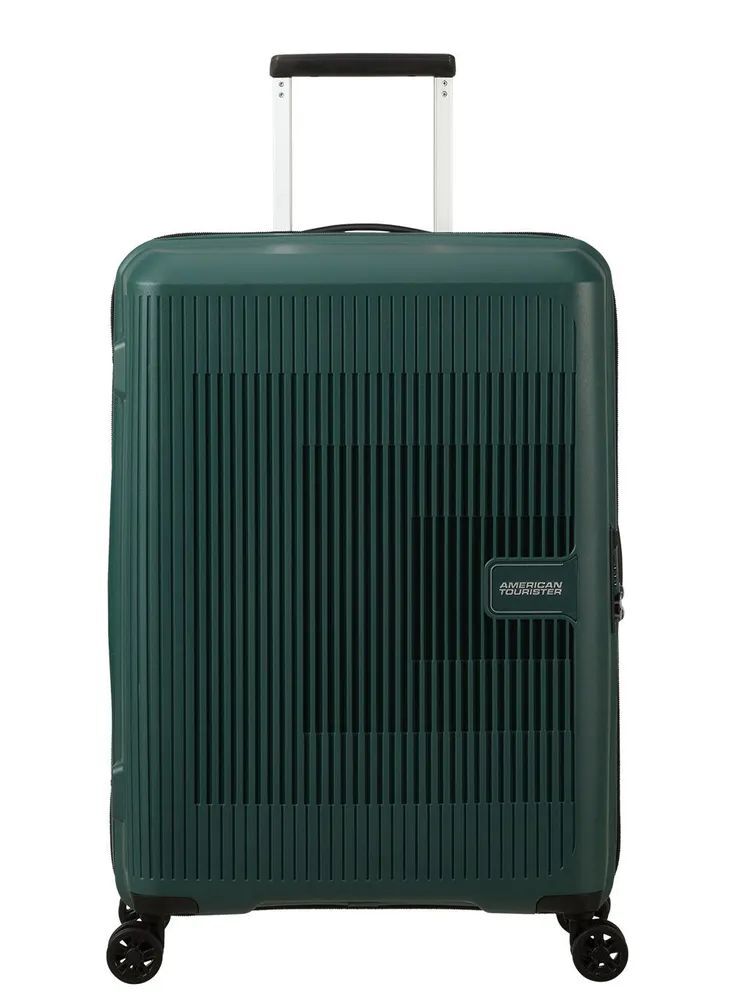 American Tourister Aerostep - Spinner M 67 см, 66,5/72,5 л, зеленый