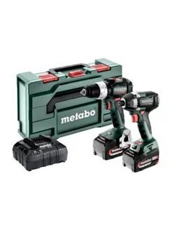 Набор аккумуляторных инструментов Metabo Combo Set 2.8.8 18 V 685200590 в кейсе metaBOX с 2 аккумуляторами Li-Power 18 V/5.2 Ah и ЗУ ASC 55