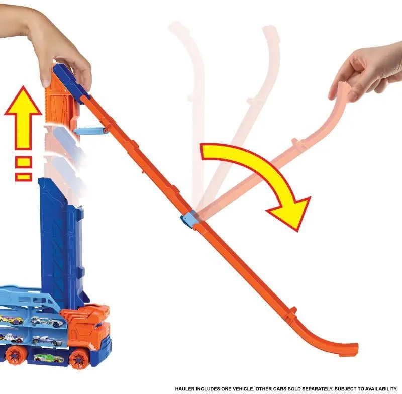 Игровой набор Hot Wheels City Transporter "Грузовик-автотрек: Десантирование с воздуха" HDY92