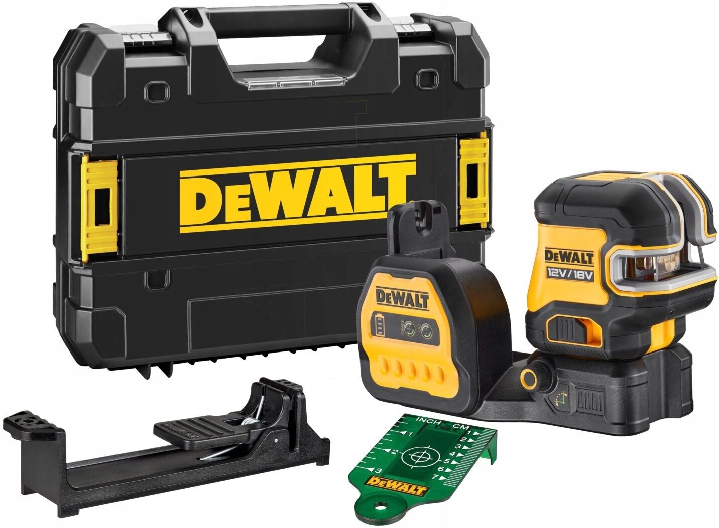 Аккумуляторный лазерный нивелир DeWALT DCE825D1G18 в кейсе с АКБ и ЗУ