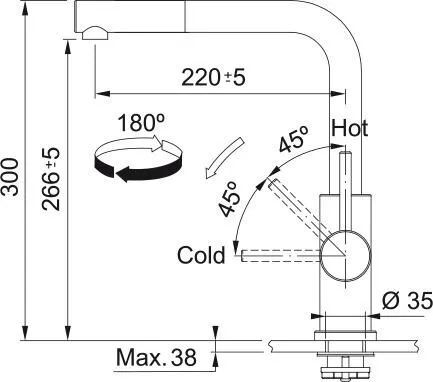Кухонный кран Franke Smart Glenda pull-out 115.0706.986, неражвеющая сталь