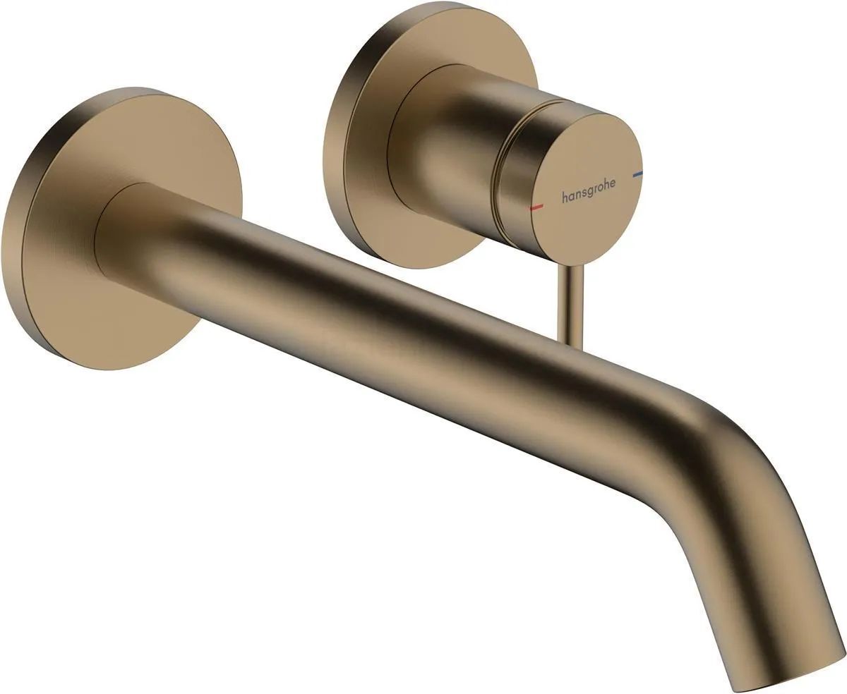 Скрытый смеситель для раковины Hansgrohe Tecturis S 22 5 см Матовая бронза 73351140