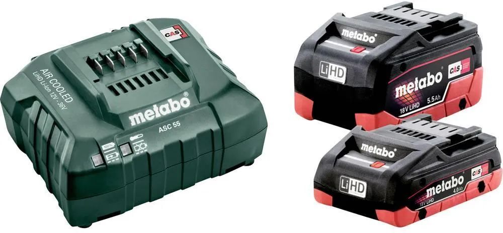 Набор аккумуляторный Metabo 2 аккумулятора Li-Ion 18 V