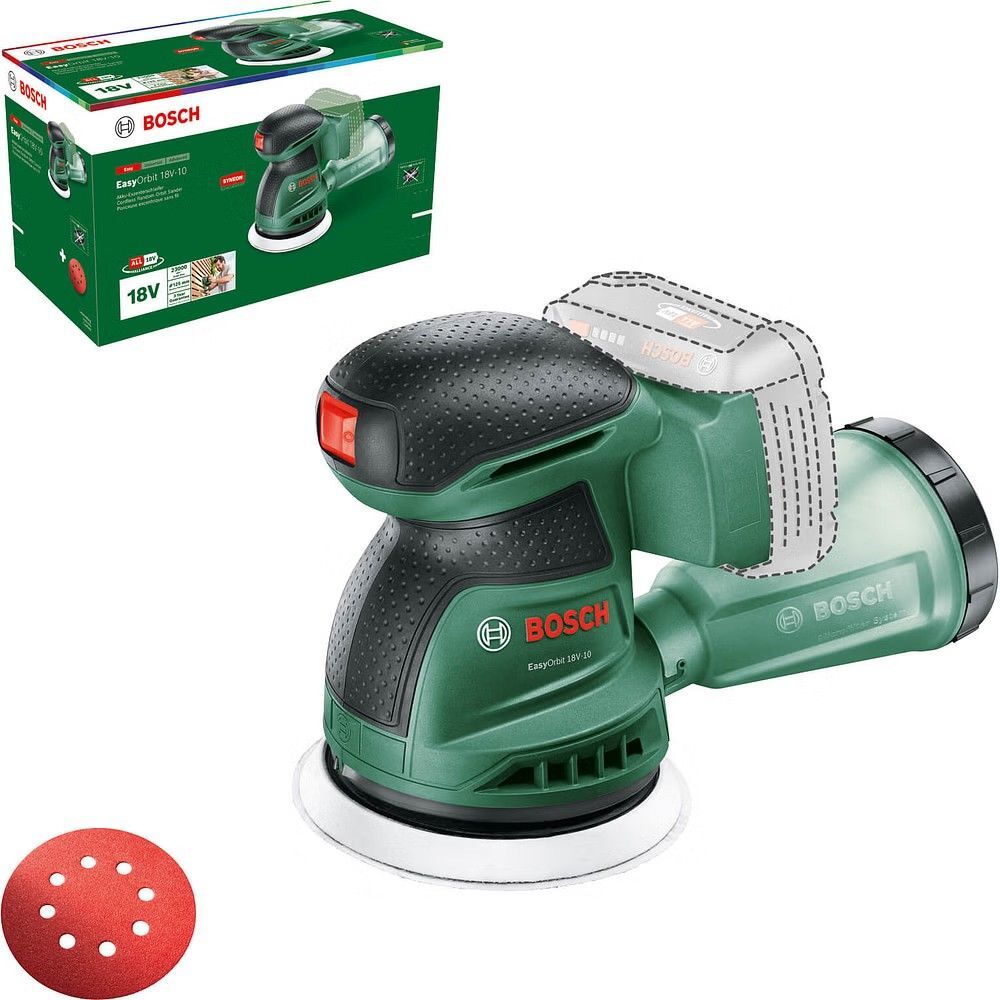 Аккумуляторная эксцентриковая шлифмашина Bosch EasyOrbit 18V-10 (06033E4002)