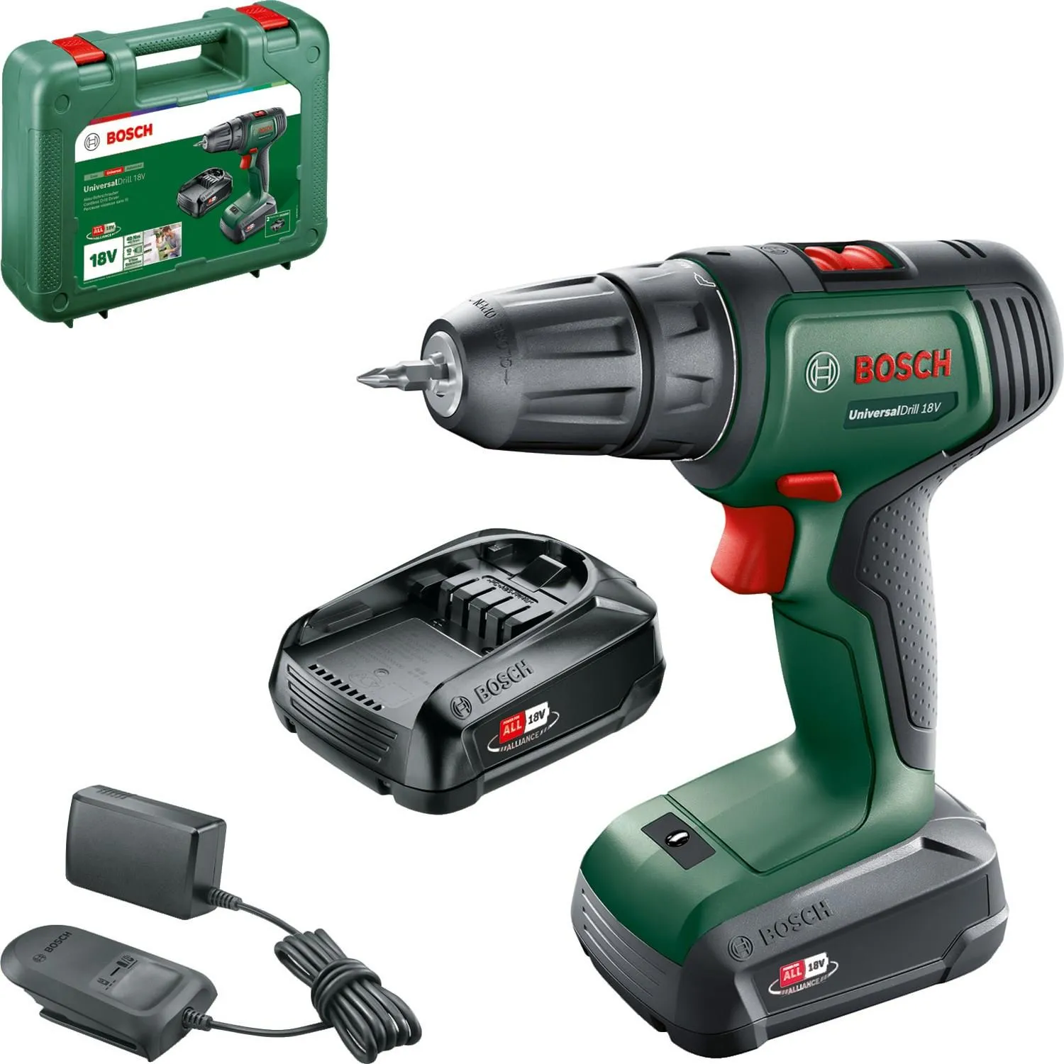 Дрель-шуруповёрт Bosch UniversalDrill 18V 06039D4002