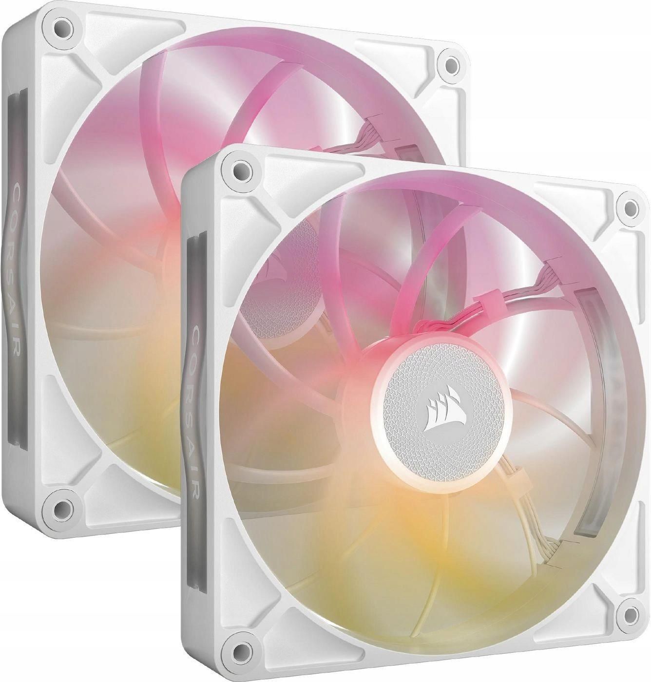 Вентилятор для корпуса Corsair iCUE LINK RX140 RGB MAX CO9051040WW, белый, 2шт
