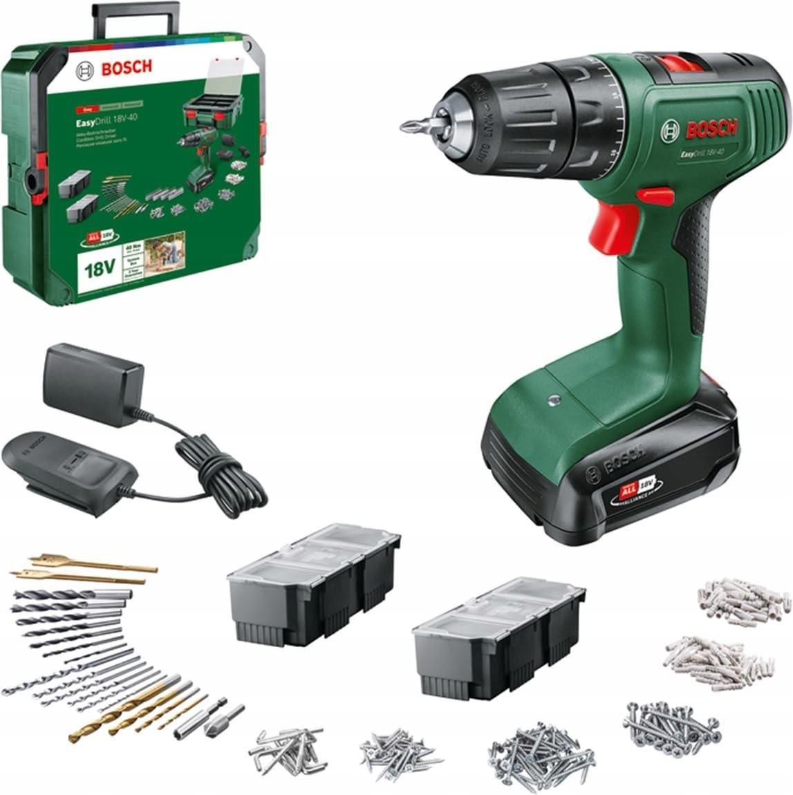 Аккумуляторная дрель-шуруповерт Bosch EasyDrill 18V-40 06039D8006