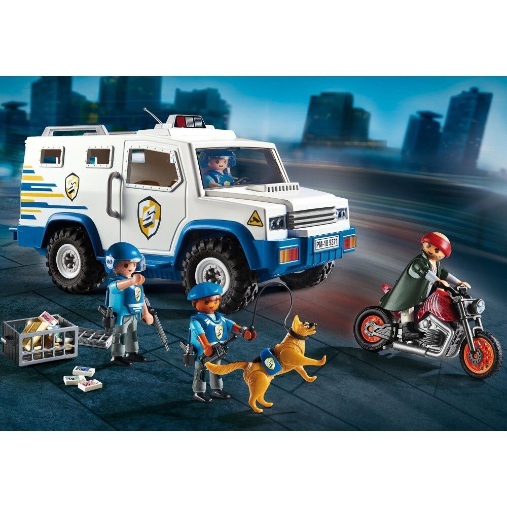 Игровой набор Playmobil 9371 City Action Полицейская машина для перевоза денег