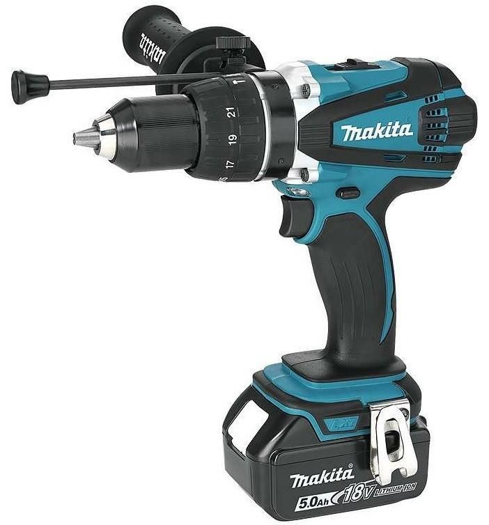 Ударная дрель Makita DHP458RTJ 18V с АКБ 2x3,0 Ah и ЗУ