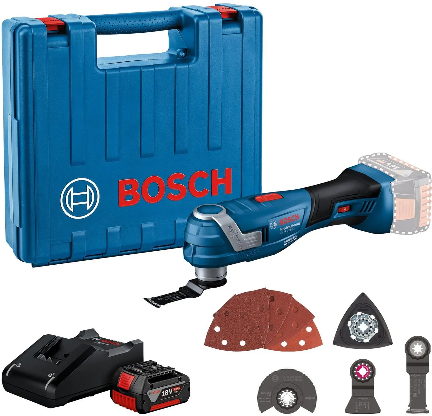 Многофункциональный инструмент Bosch GOP 185-LI Professional 06018G2021