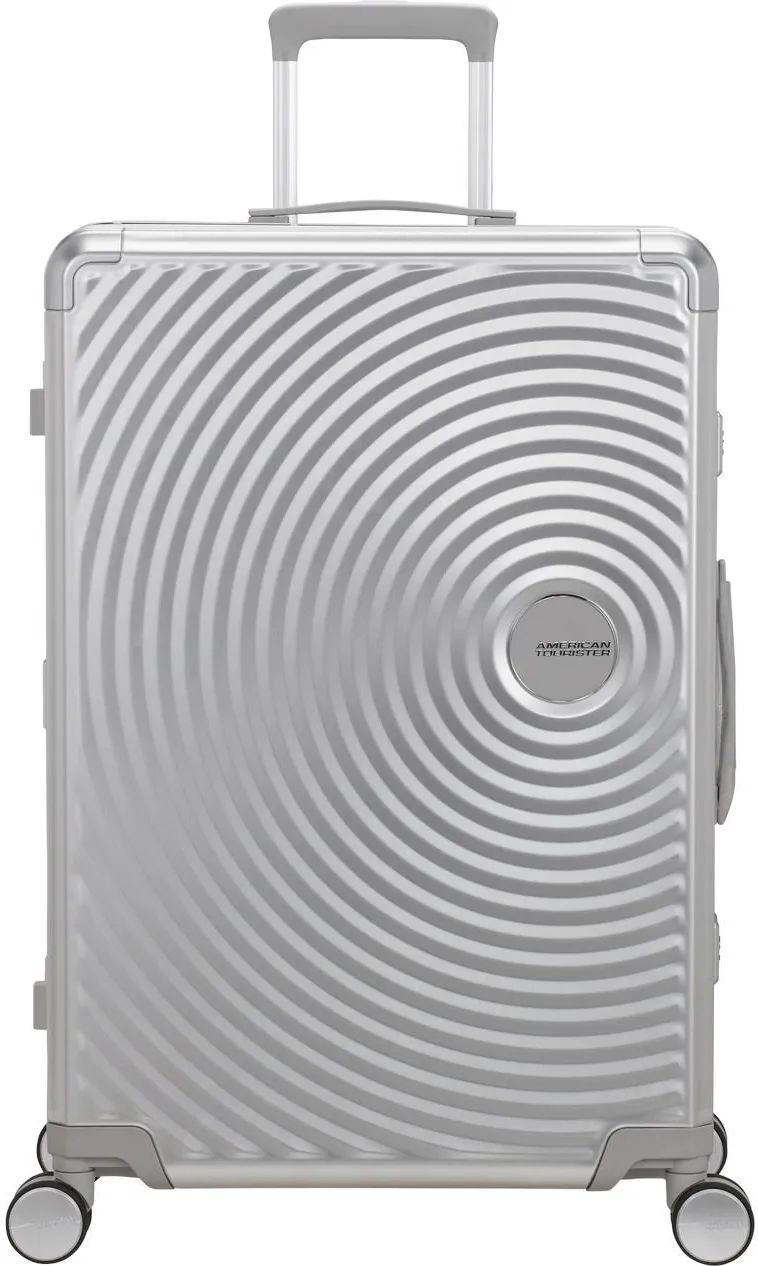 American Tourister Soundbox Alu 77 см Чемодан серебристый 100л