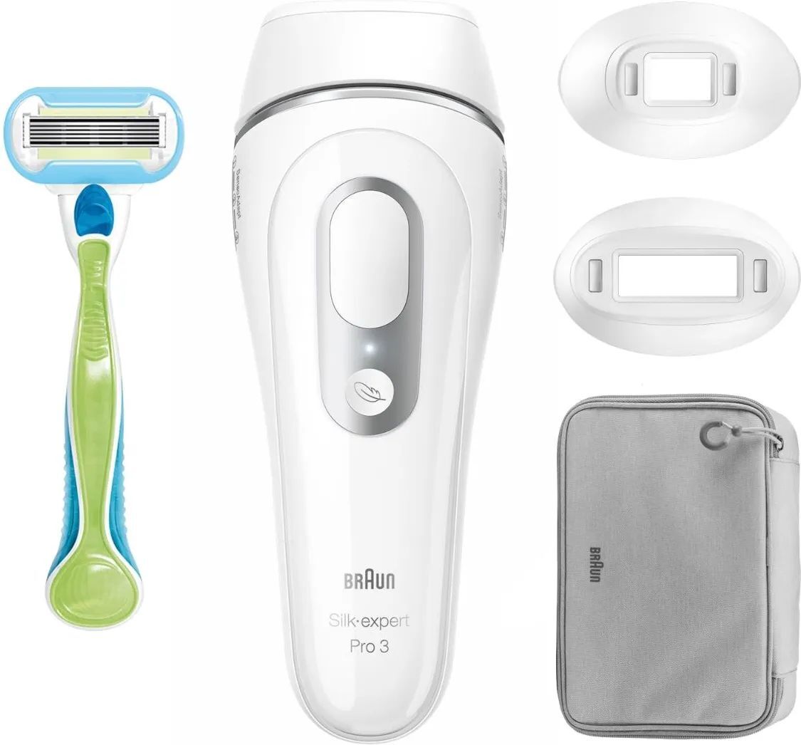 Эпилятор Braun Silk-expert Pro 3 IPL PL3122 Серебряный/Белый