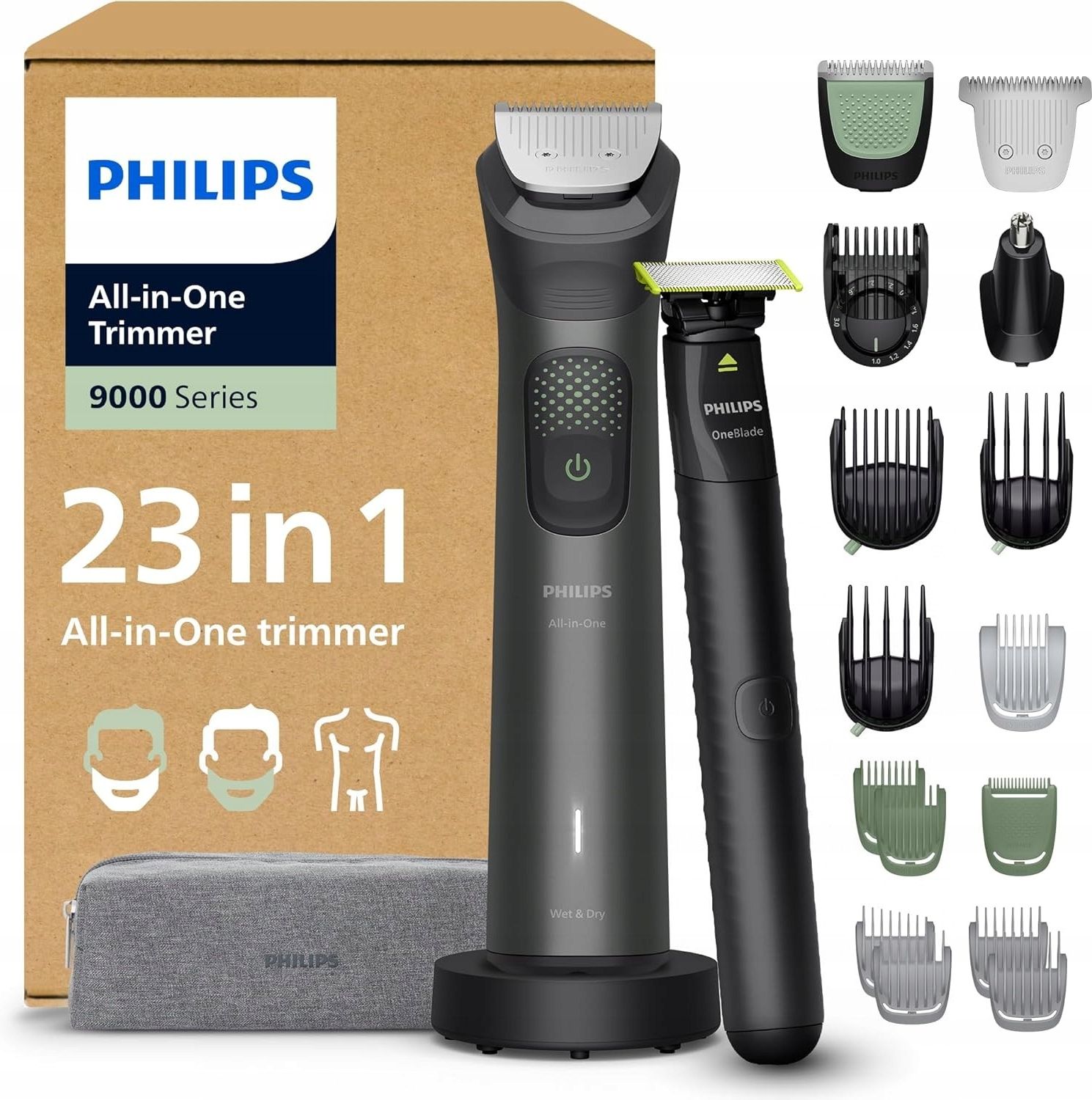 Триммер Philips Multigroom Series 9000 23-в-1 MG9561/30