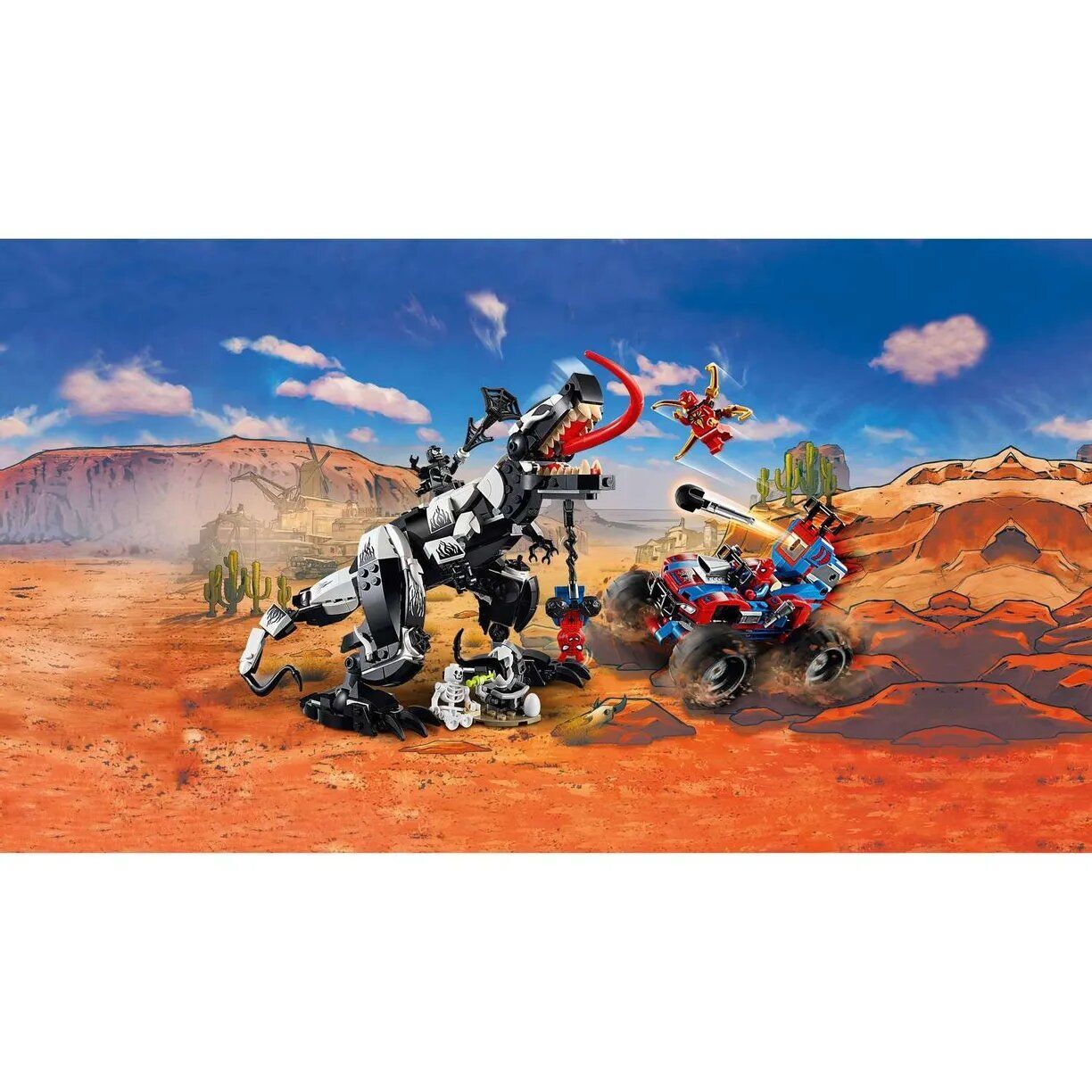 Конструктор LEGO Marvel Super Heroes 76151 Spiderman Человек-Паук: Засада на веномозавра, 640 дет.