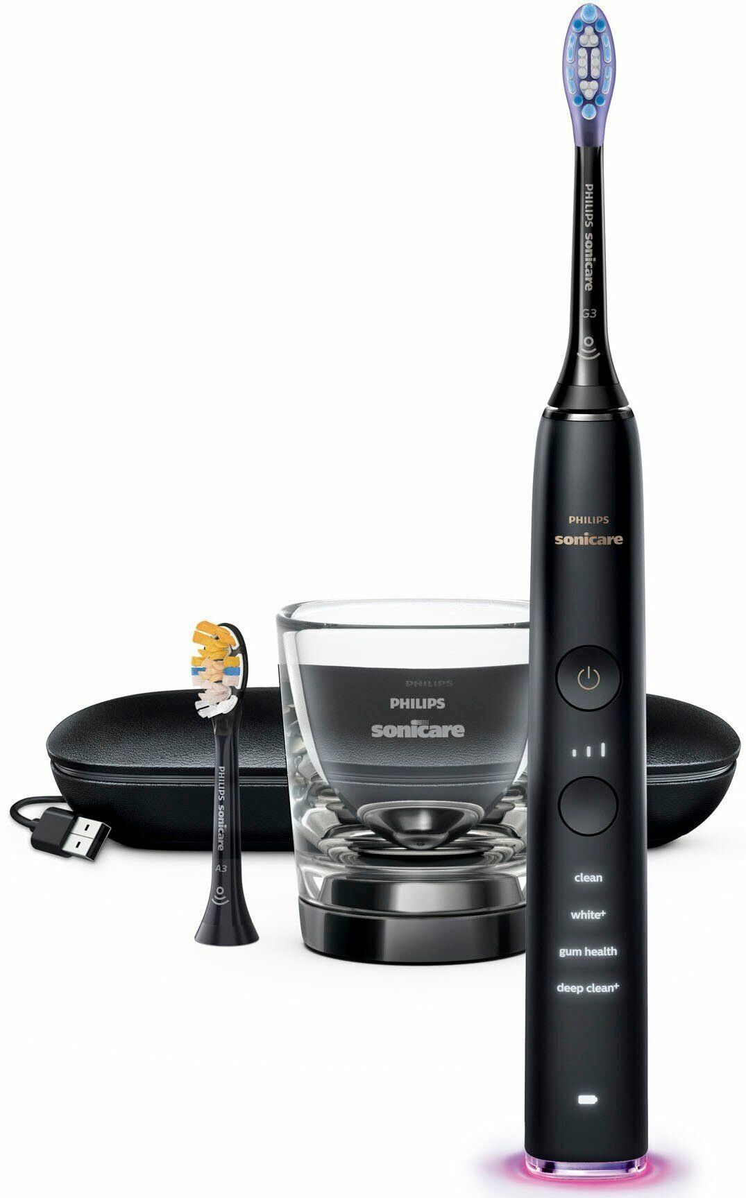 Звуковая зубная щетка Philips Series 9000 HX9917/89, черный
