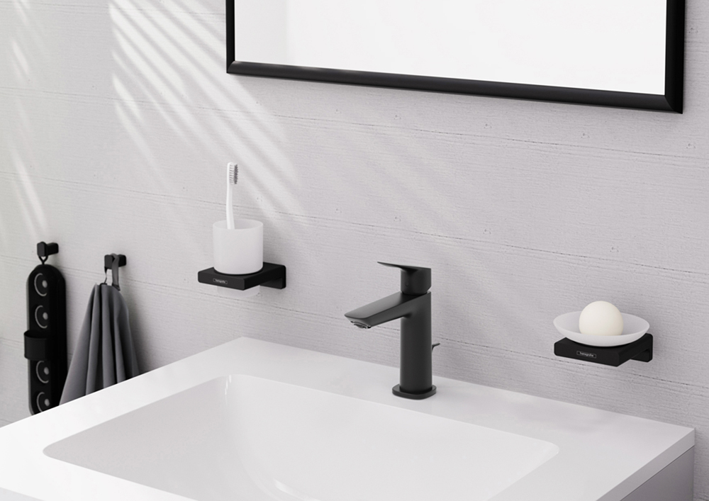 Смеситель для раковины Hansgrohe Logis Черный Матовый 71251670