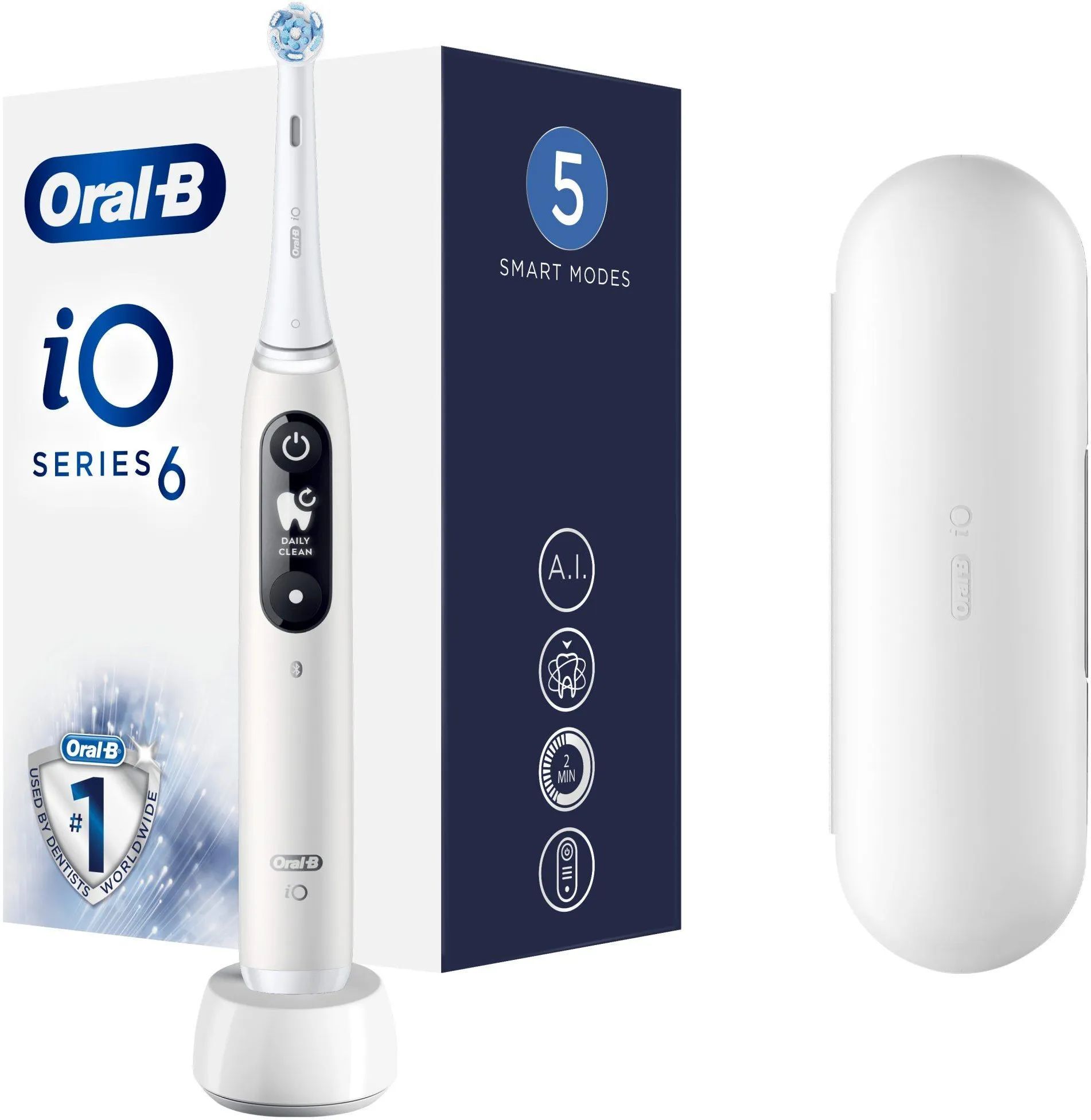 Электрическая зубная щетка Oral-B iO Series 6 White Alabaster