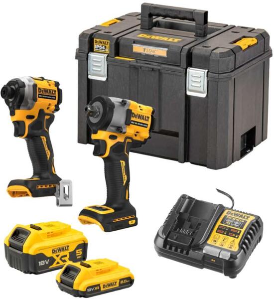 Набор электроинструментов DeWALT DCF850NA ударный винтоверт и гайковерт с 2 АКБ и ЗУ