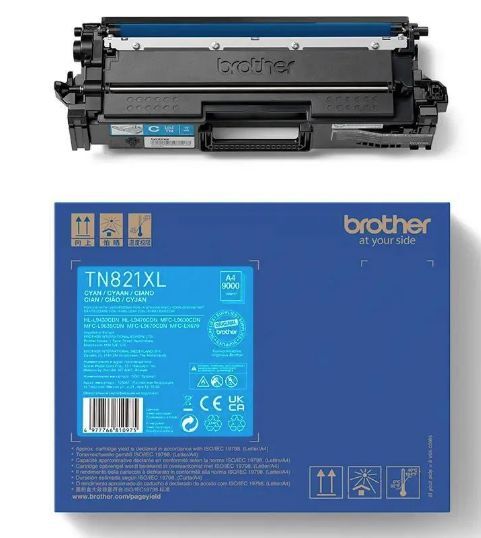 Картридж Brother TN-821XLC синий